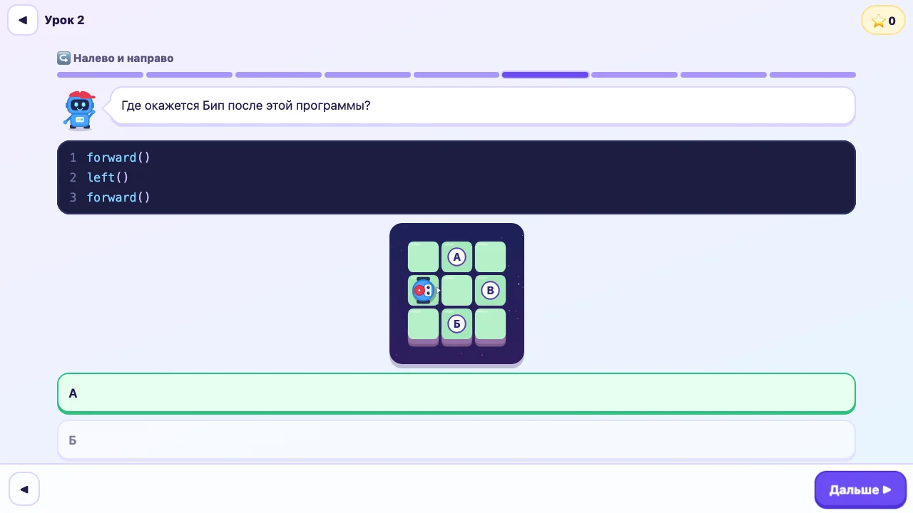 Code with Beep: a question about where Beep ends up (Russian)