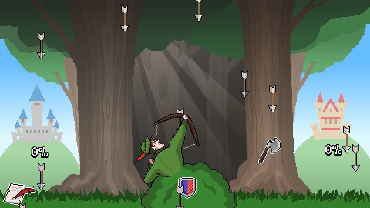 Troll the King: a rain of arrows, with the bush as the only cover